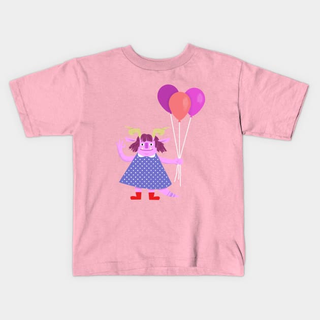 Violet Kids T-Shirt by caravantshirts